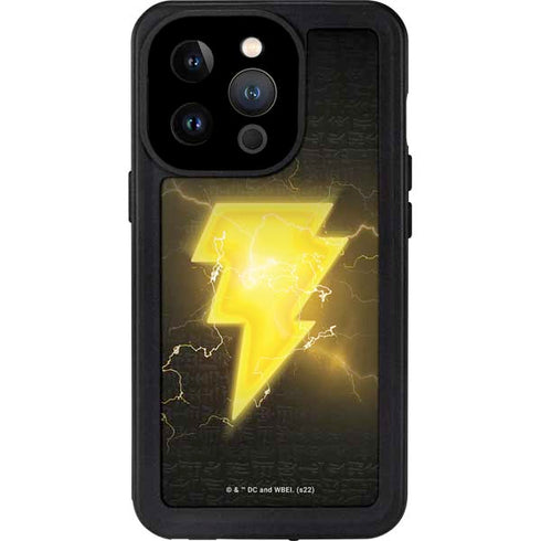 DC Comics Black Adam Lightning Bolt iPhone 15 Pro Waterproof Case